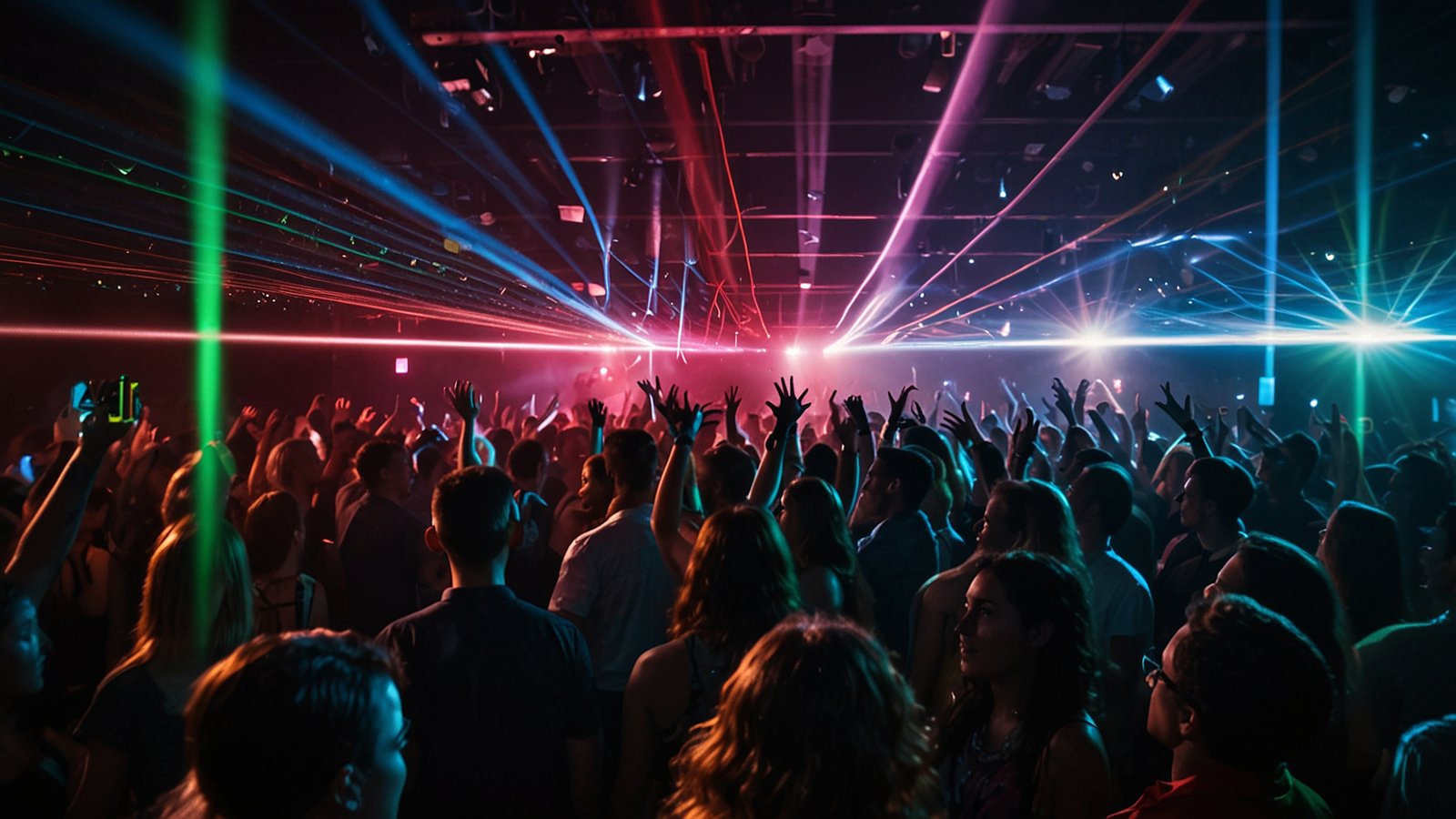 Wallpaper Nightclub Packed With Dancers W Lights By Fr1ction Dhp6ia1
